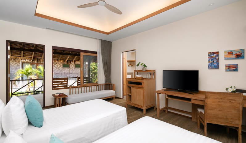 SAii PhiPhi Island Village Two Bedroom Family Bungalow Twin Bed View